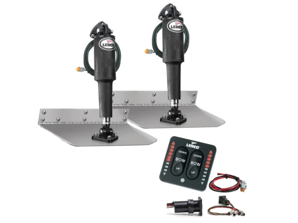 Lenco 9" x 24" Standard Trim Tab Kit w/LED Indicator Switch Kit 12V