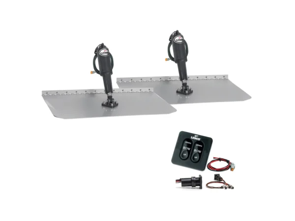 Lenco 12"x12" Standard Trim Tab Kit w/Standard Integrated Switch 12V