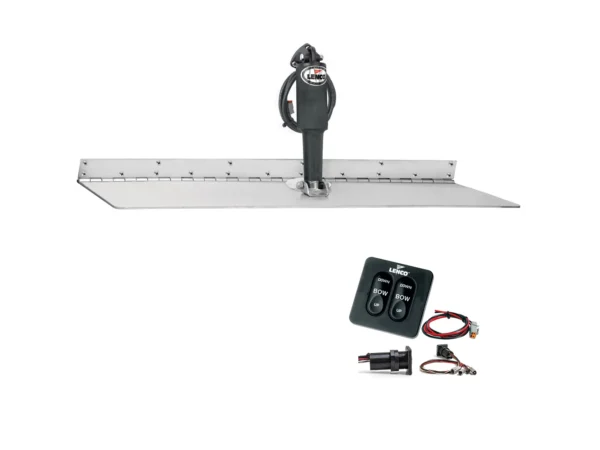 Lenco 12" x 30" Super Strong Trim Tab Kit w/Standard Tactile Switch Kit 12V