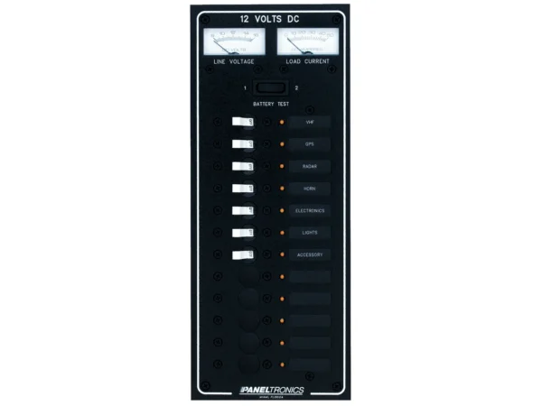 Paneltronics Standard DC 12 Position Breaker Panel w/LEDs