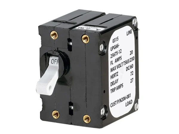 Paneltronics 'A' Frame Magnetic Circuit Breaker - 5 Amps - Double Pole