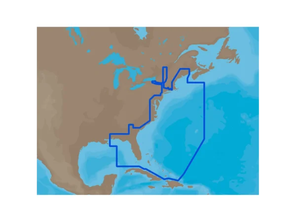 C-MAP MAX NA-M022 - U.S. East Coast & The Bahamas - SD™ Card