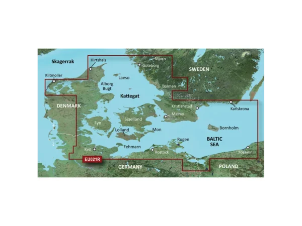 Garmin BlueChart® g3 Vision® HD - VEU021R - Denmark East & Sweden Southeast - microSD™/SD™