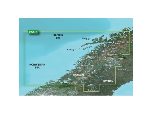 Garmin BlueChart® g3 Vision® HD - VEU053R - Trondheim - Tromsø - microSD™/SD™