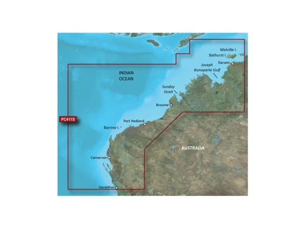 Garmin BlueChart® g3 Vision® HD - VPC411S - Geraldton - Darwin - microSD™/SD™