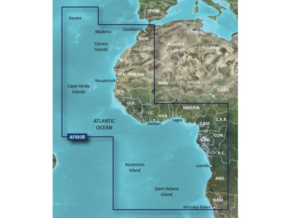 Garmin BlueChart® g3 Vision® HD - VAF003R - Western Africa - microSD™/SD™