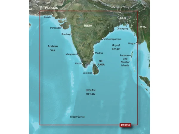 Garmin BlueChart® g3 Vision® HD - VAW003R - Indian Subcontinent - microSD™/SD™