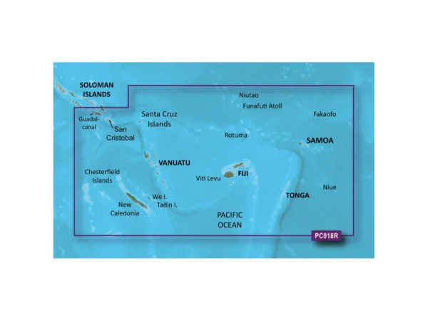 Garmin BlueChart® g3 Vision® HD - VPC018R - New Caledonia - Fiji - microSD™/SD™