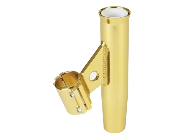 Lee's Clamp-On Rod Holder - Gold Aluminum - Vertical Mount - Fits 1.315" O.D. Pipe