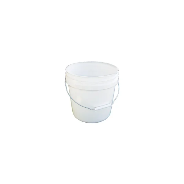 2 Gal. Plastic Industrial Pail, White