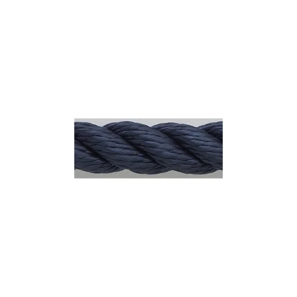 3 Strand Nylon Dockline, 3/8 x 25 Navy