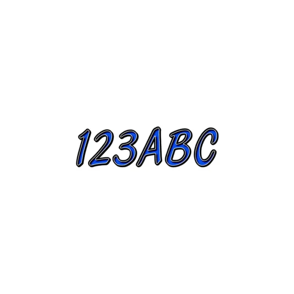 Hardline Series 400 Registration Kit, Smooth Cursive Font With Left to Right Color Gradation (Includes 4 Sets of 3" A-Z, 0-9)