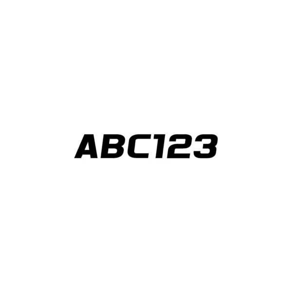 Hardline Series 700EC Registration Kit, Solid Fill Colors With Black Outlines and Slanted European Font (Includes 4 Sets of 3" A-Z, 0-9)