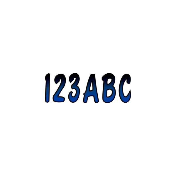 Hardline Series 200 Registration Kit, Cursive Font With Top to Bottom Color Gradations (Includes 4 Sets of 3" A-Z, 0-9)