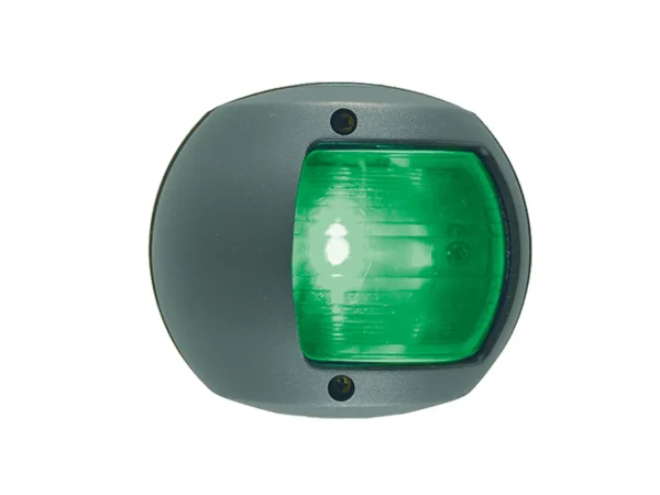 Perko LED Side Light - Green - 12V - Black Plastic Housing