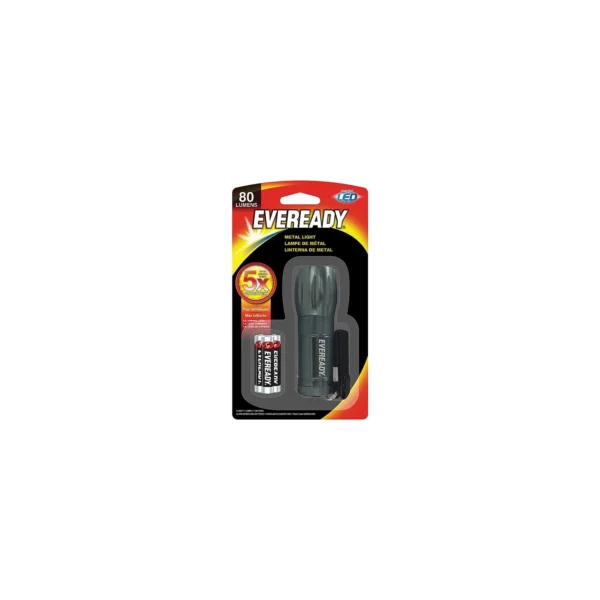 Eveready EVML33AS Compact Metal LED Flashlight