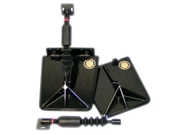 Nauticus SX9510-60 Smart Tab SX Composite Trim Tabs 9.5” x 10” - f/15-18‘ Boat w/60 - 135HP - Black