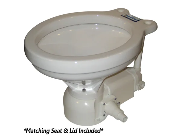 Raritan Sea Era Electric Toilet - Household Style - Integral Pump - Straight & 90° Discharge - 12v