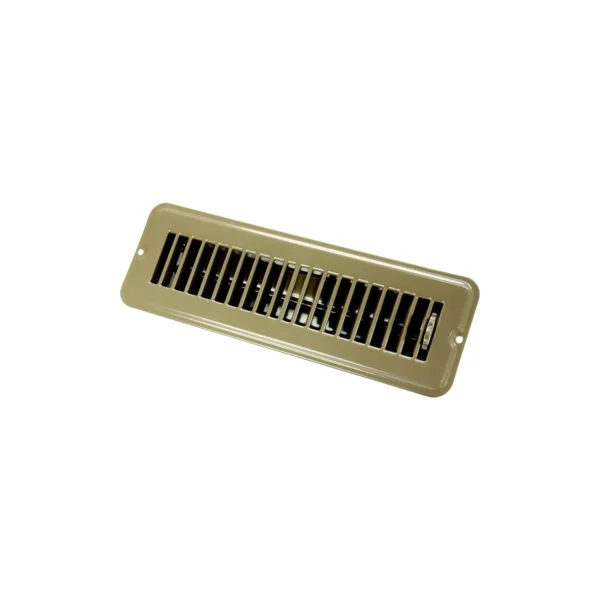 JR Products Metal Floor Registers, Brown Dampered