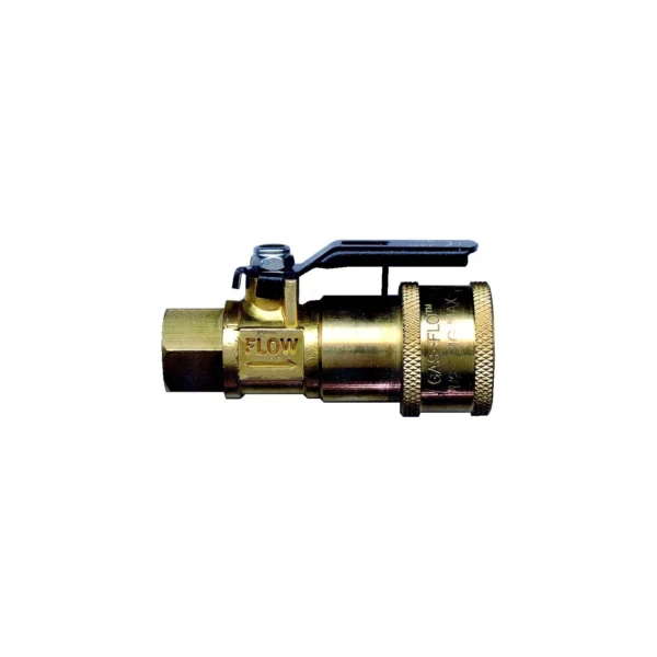 JR Products 07-30435 Natural & LP Gas Coupler with Shut Off for RV Cooking Stoves