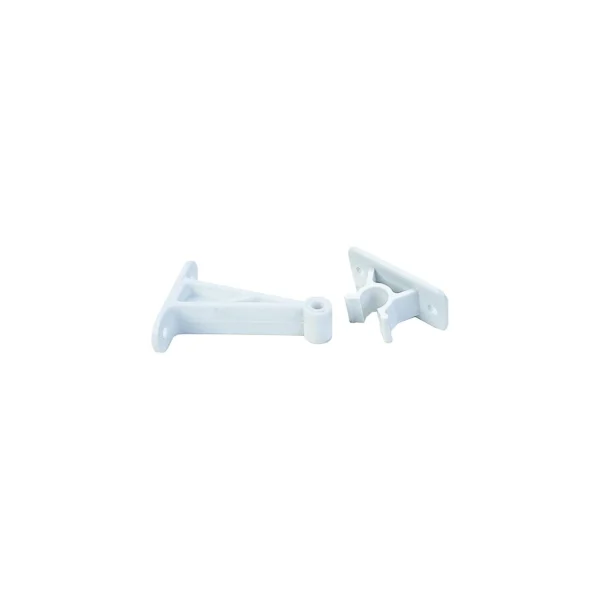 JR Products C-Clip Style Door Holder - Plastic, 5-1/2" Polar White