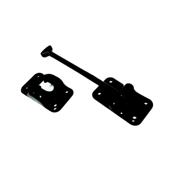 JR Products Plastic T-Style Door Holder, 6" Black