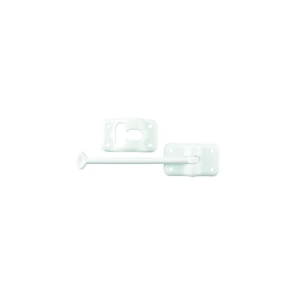 JR Products Plastic T-Style Door Holder, 6" Polar White