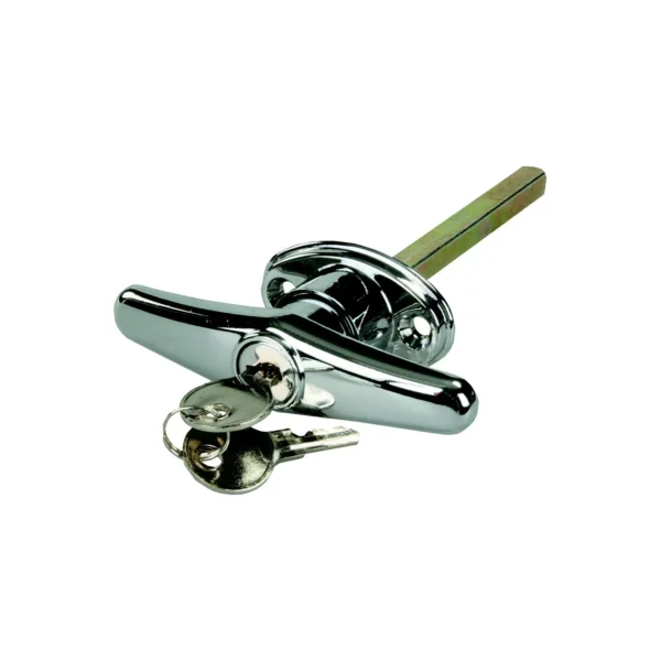 JR Products 10885 Chrome Locking T Handle for Truck Caps, Bed Covers & Tool Boxes