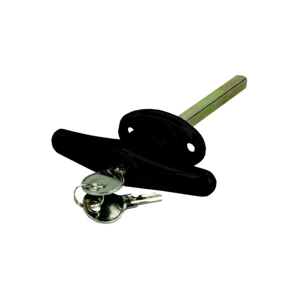 JR Products 10985 Black Locking T-Handle for Truck Caps, Bed Covers & Tool Boxes