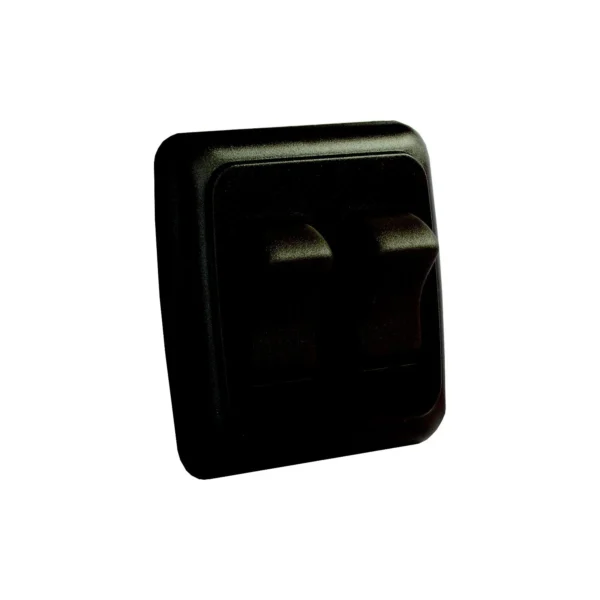 JR Products Double RV Rocker Switch Assembly with Bezel