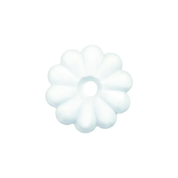 JR Products Plastic Rosettes, White, 14/pk