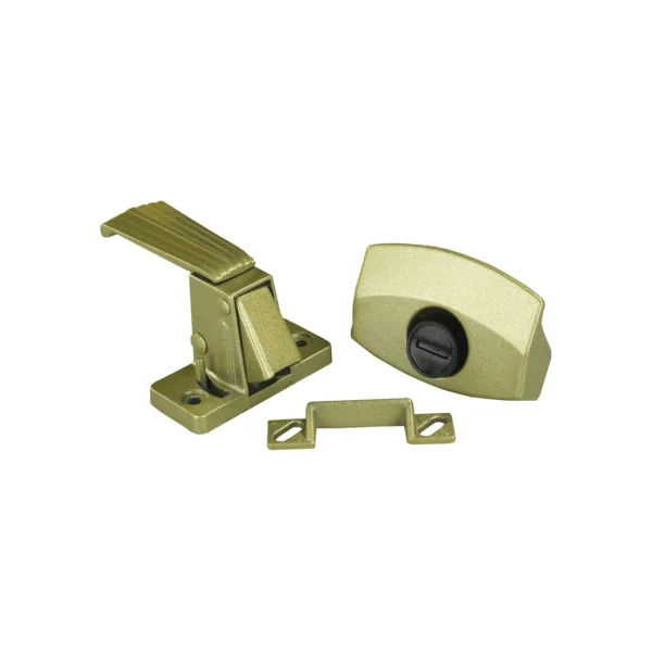 JR Products 20515 Gold Finish Privacy Latch for RV Interior Doors