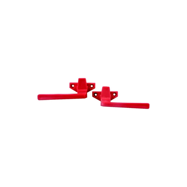 JR Products 81925 Red Emergency RV Window Latch Set