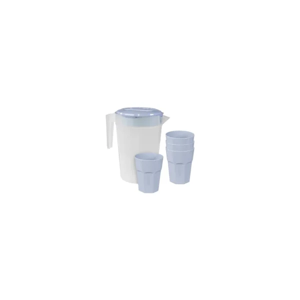 Camp Casual CC013BB Pitcher & Tumbler Set, Boho Blue