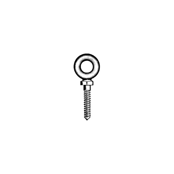 Shoulder Screw Eyebolt, Galvanized