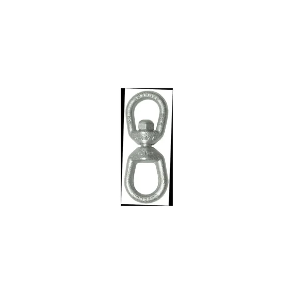 Chicago 215107 Galvanized Eye & Eye Swivel, 5/16", .63 Tons