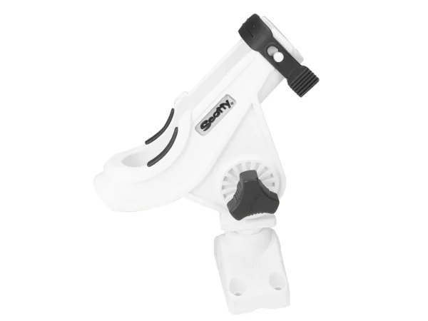 Scotty 280 Bait Caster/Spinning Rod Holder w/241 Deck/Side Mount - White