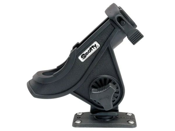 Scotty 281 Bait Caster/Spinning Rod Holder w/244 Flush Deck Mount - Black