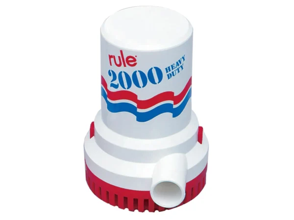 Rule 2000 GPH Non-Automatic Bilge Pump w/6' Leads