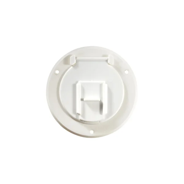 Basic Round Cable Hatch, Polar White