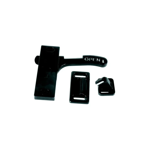 RV Designer E285 Black Right Hand Amerimax RV Screen Door Latch