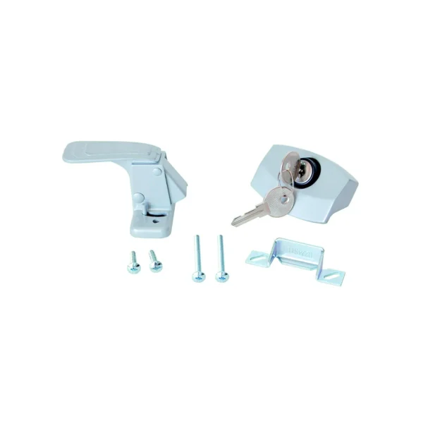 RV Designer E311 White Locking RV Camper Door Latch