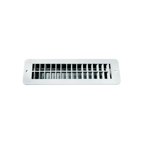 RV Designer H850 Plastic Floor Register, Dampered, White