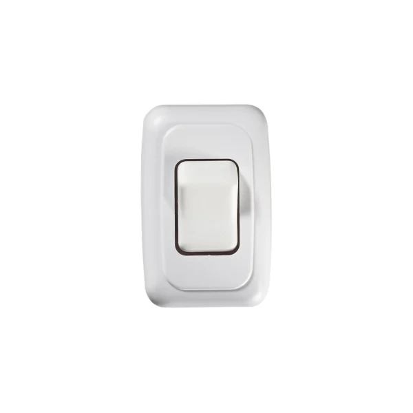 Contoured On/Off Wall Switch in Plate