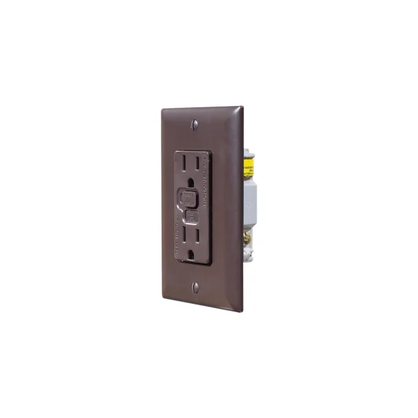 RV Designer AC GFCI RV Outlet with Cover Plate