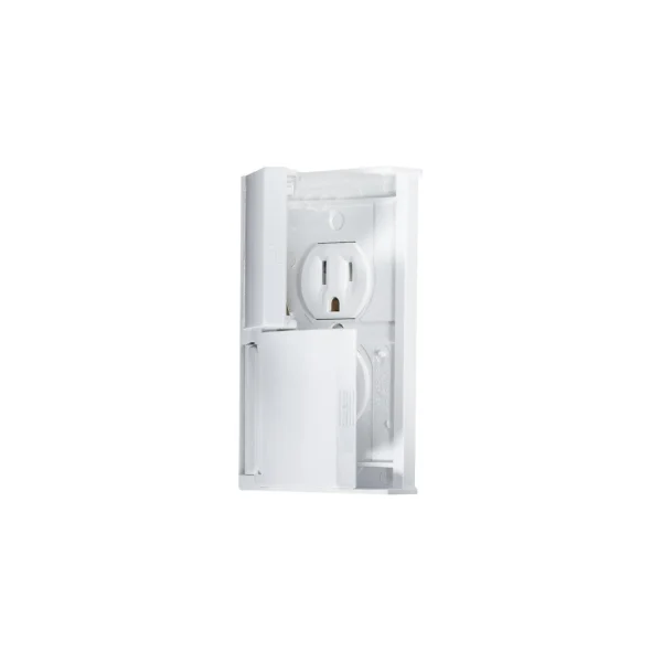 RV Designer Weatherproof Receptacle, White