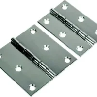 Sea-Dog 2010801 Stainless Butt Hinge, A: 2" B:1" C:1", D:3" E: 1/16", #8 FH