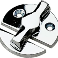 Sea-Dog 2223601 Door Stop Button, A=1-3/16" , B=1/2" C=1", D=1-3/4", E= 1-11/16" Chrome