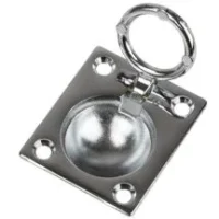 Sea-Dog 2224001 Ring Pull, Chrome, A: 1-7/8", B:1-9/16", C:1/2", D:1/8", E: 1-1/8", #6 FH
