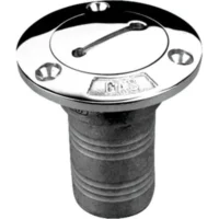 Seadog 3513201 Gas Deck Fill , A: 1-1/2" Hose, B:3", C:3", #10 FH, Gas